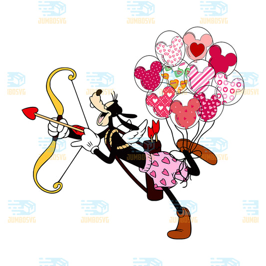 Disney-Goofy-Heart-Balloons-Valentine-Png