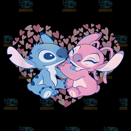 Disney-Lilo-And-Stitch-Valentine-s-Stitch-Angel-Lovely-Duo-Png