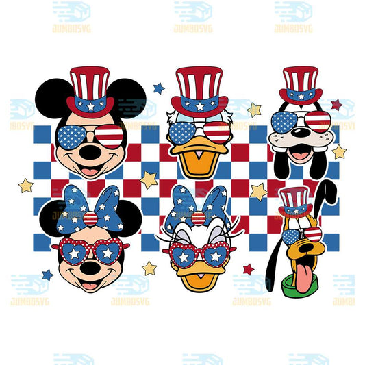 Disney-Mickey-And-Friends-4th-Of-July-Svg