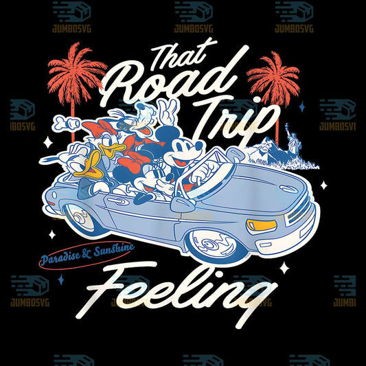 Disney-Mickey-And-Pals-That-Road-Trip-Feeling-Family-Vacation-Png