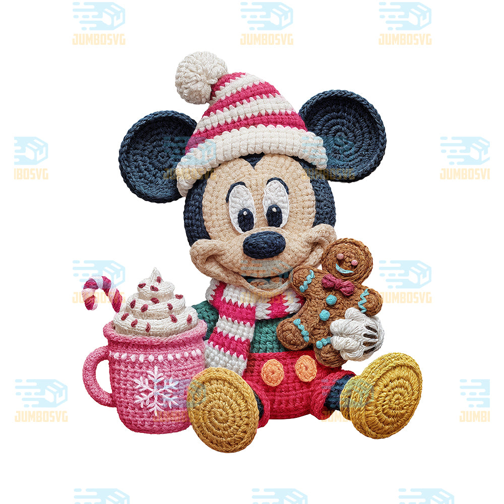 Disney-Mickey-Crochet-Christmas-Png