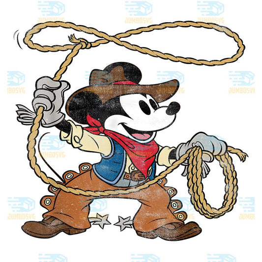 Disney-Mickey-Mouse-Cowboy-Png