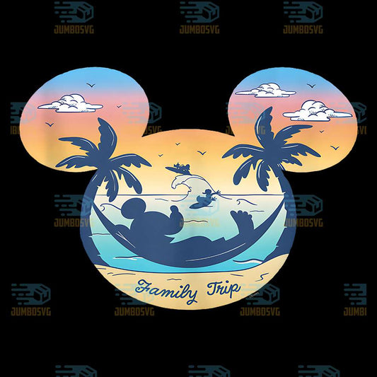 Disney-Mickey-MouseIcon-Family-Trip-Summer-Beach-Vacation-Png