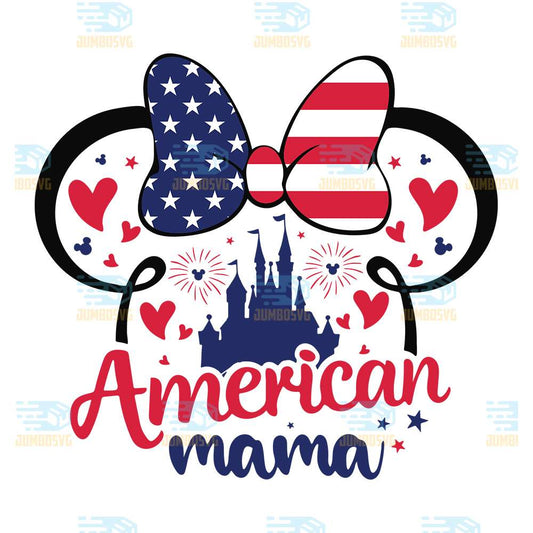 Disney-Minnie-American-Mama-Svg
