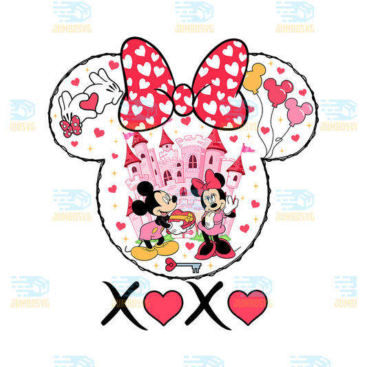 Disney-Minnie-Xoxo-Valentine-Png