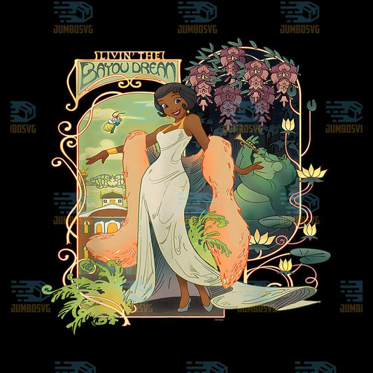 Disney-Princess-And-The-Frog-Tiana-Livin-the-Bayou-Dream-Png