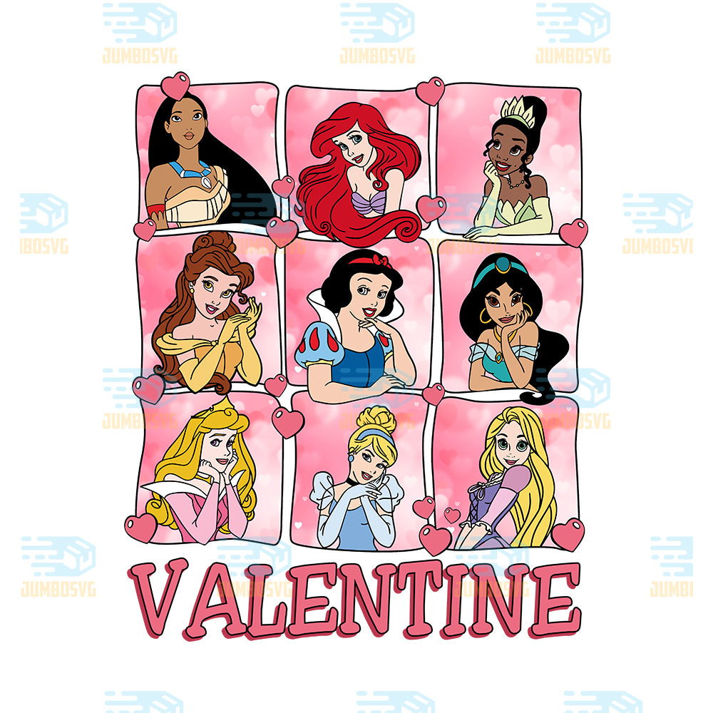 Disney-Princess-Characters-Valentine-Png