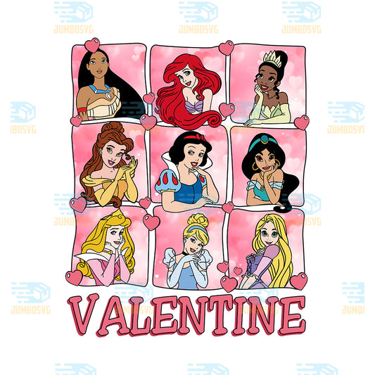 Disney-Princess-Characters-Valentine-Png