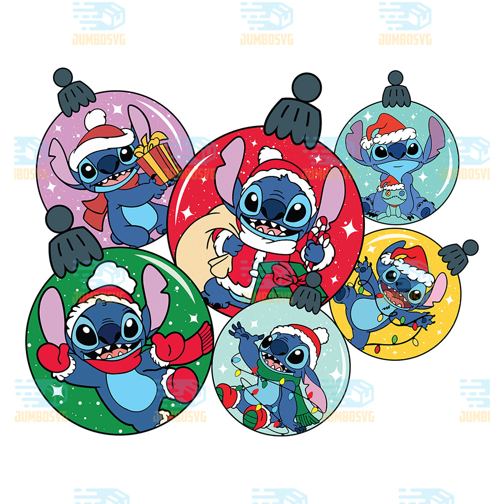 Disney-Stitch-Christmas-Ball-Svg
