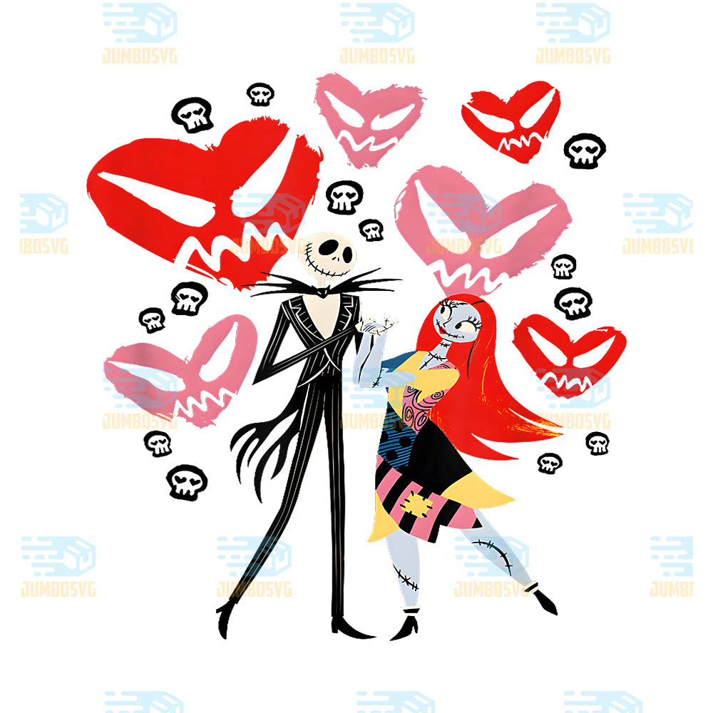 Disney-The-Nightmare-Before-Christmas-Valentine-s-Day-Hearts-Png