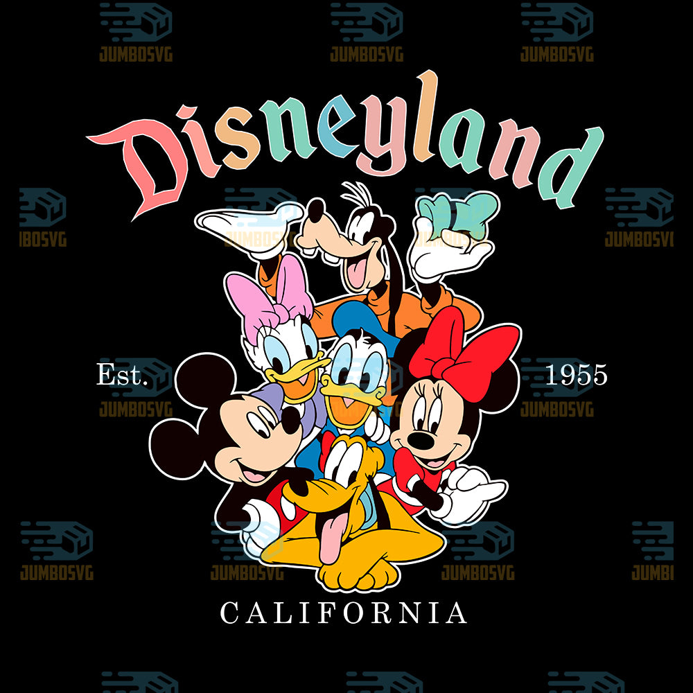 Disneyland-California-Character-Friends-Png