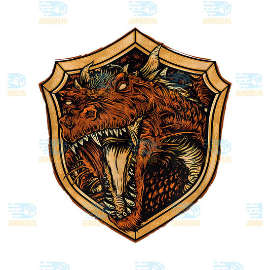Dragon-On-Shield-Png