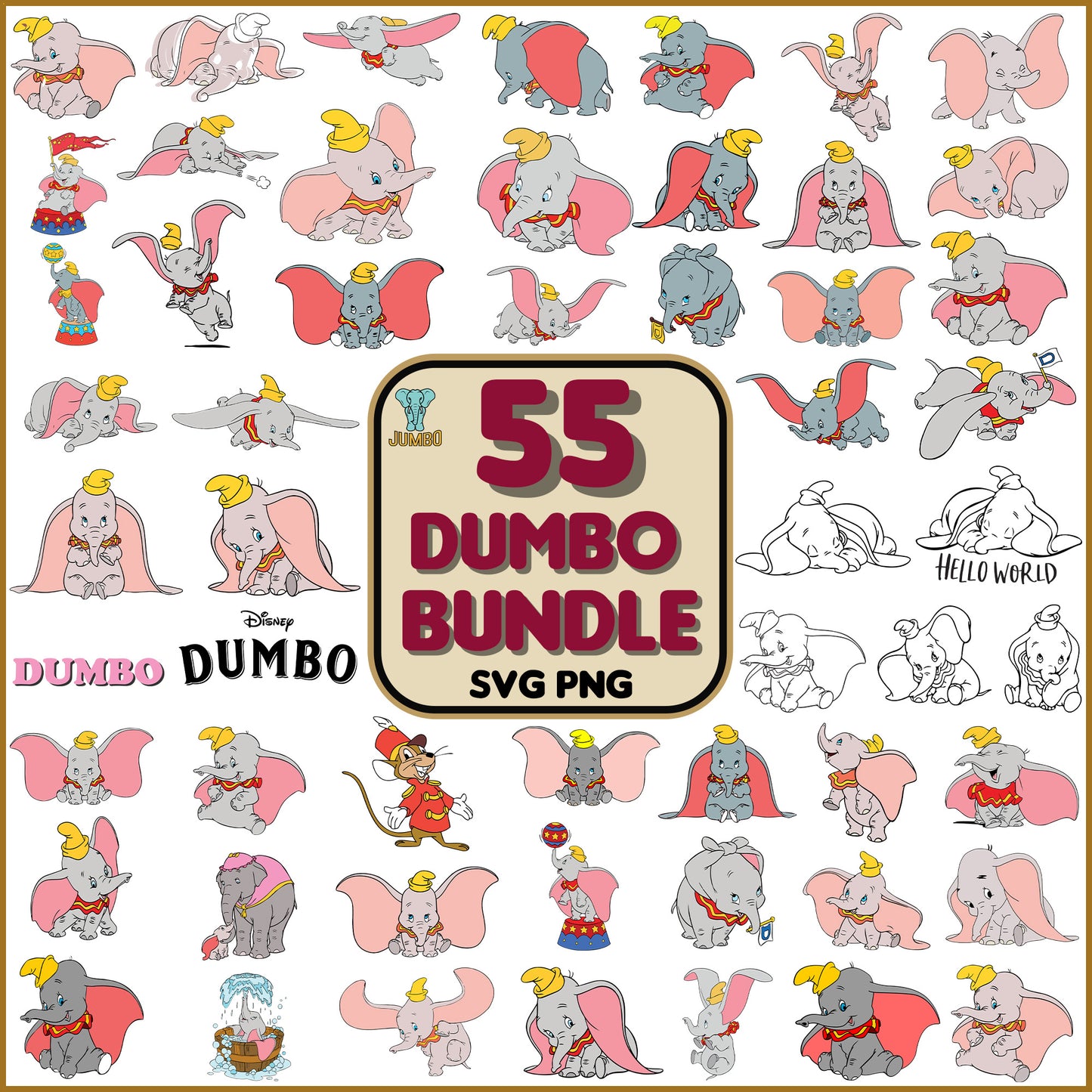 Dumbo Bundle Svg - Jumbosvg