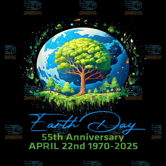Earth-Day-2025-55th-Anniversary-Earth-Day-Png