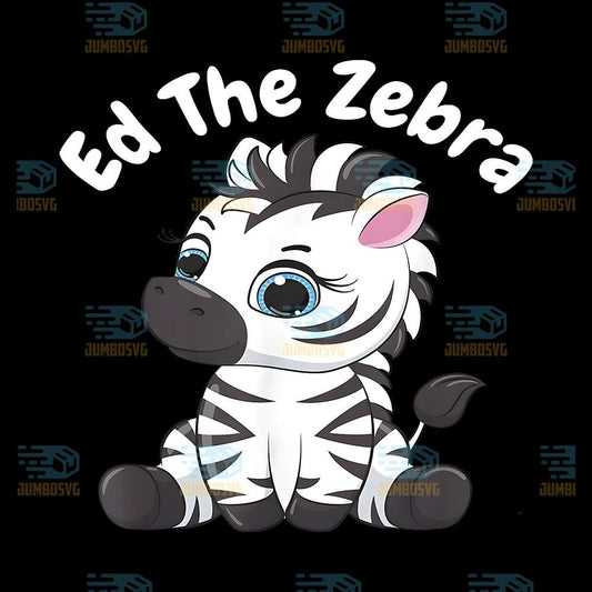Ed-The-Zebra-Cute-Zebra-Trend-Lovers-Png