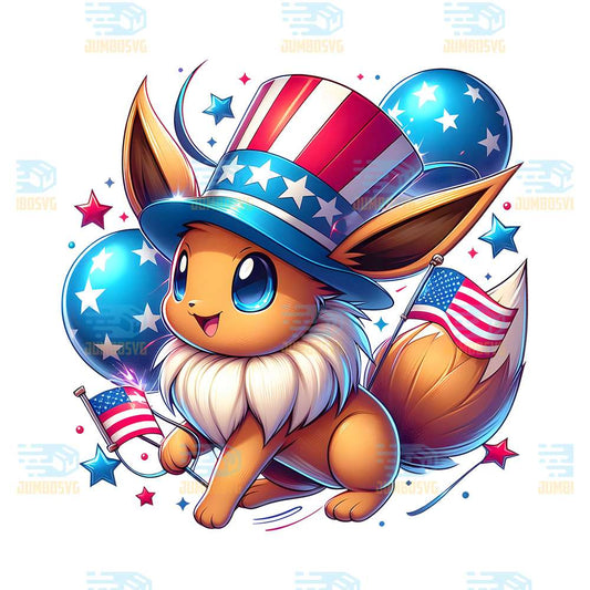 Eevee-America-4th-Of-July-Png