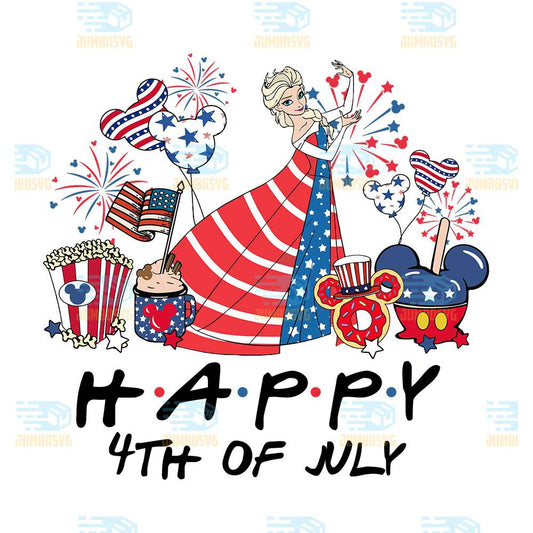 Elsa-America-Happy-4th-Of-July-Png