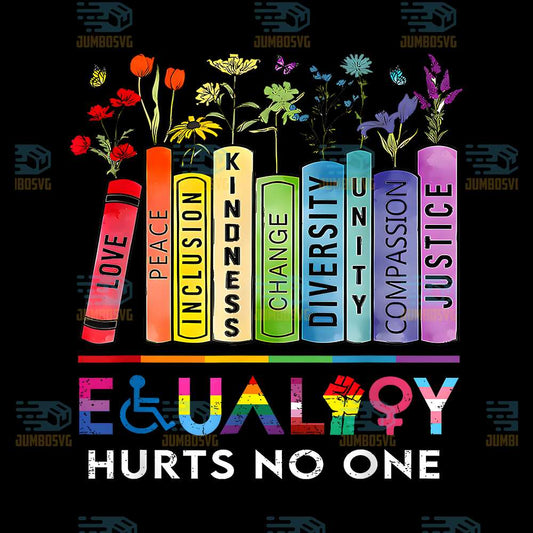Equality-Hurts-No-One-Book-Flower-Rainbow-Pride-Month-LGBTQ-Png