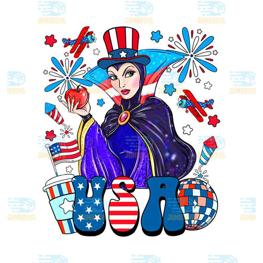 Evil-Queen-Usa-America-4th-Of-July-Png