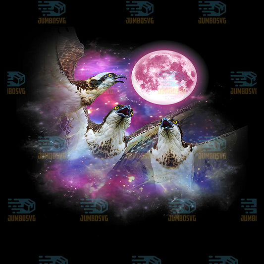 Falcon-Howling-At-The-Moon-Colorful-Wildlife-Png
