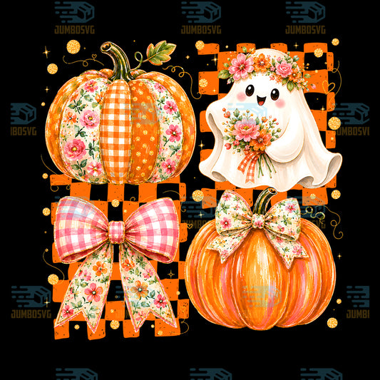 Fall-Bow-Pumpkin-Striped-Png