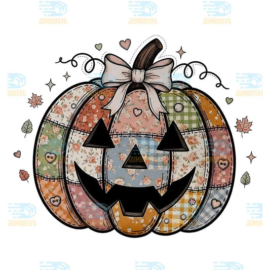 Fall-Patchwork-Pumpkin-Png