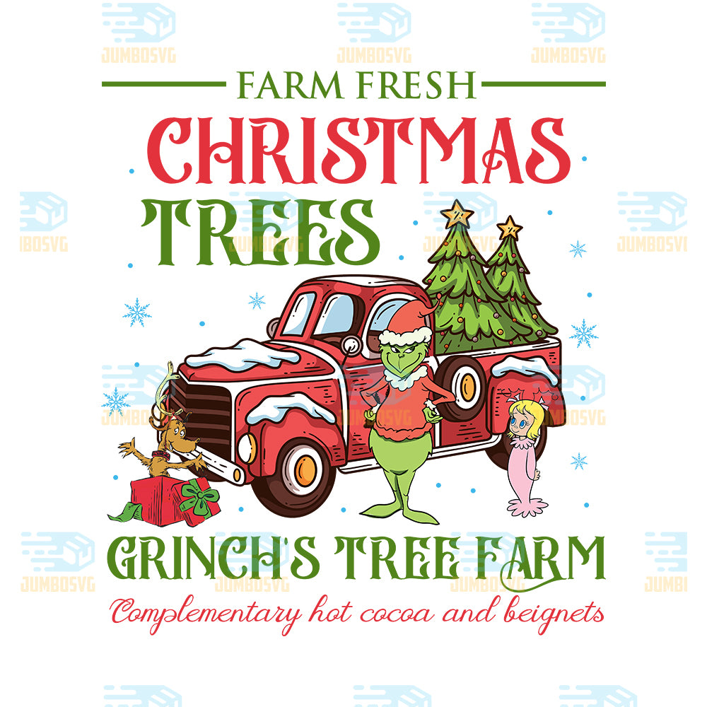 Farm-Fresh-Christmas-Trees-Grinch-s-Tree-Farm-Complementary-Hot-Cocoa-And-Beignets-Png
