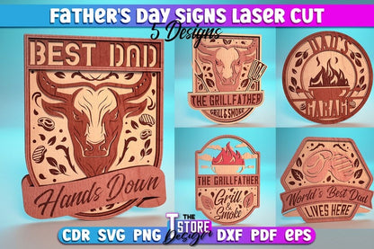 Father's Day Lasercut Mega Bundle 85 Happy Father's Day Lasercut Designs 3D Dad Laser Cut SVG Father's Day Keychain Huge Bundle