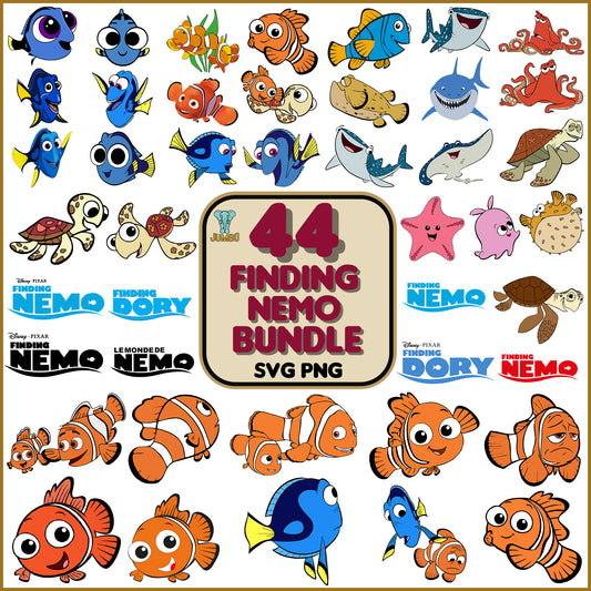 Finding Nemo Bundle Svg - Jumbosvg