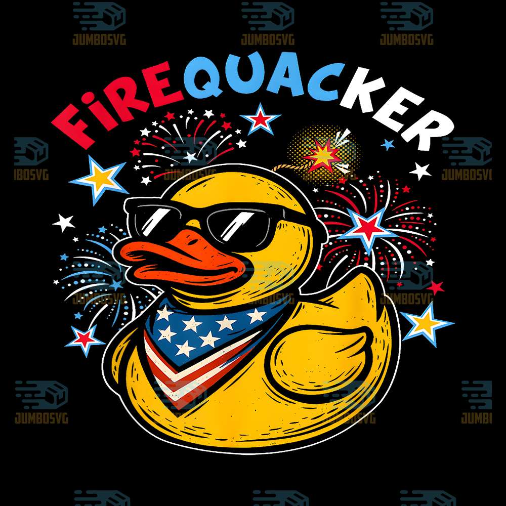 Firequacker-Duck-4th-Of-July-Patriotic-Day-USA-Flag-Png