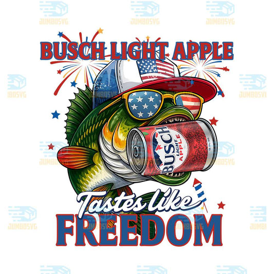 Fish-Busch-Light-Apple-Tastes-Like-Freedom-Png