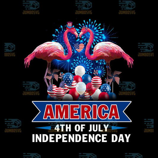 Flamingo-America-4th-Of-July-Independence-Day-Png