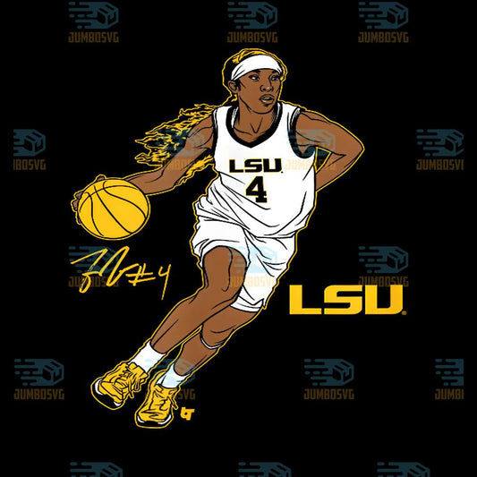 Flau-jae-Johnson-Superstar-Pose-LSU-Women-s-Basketball-Png