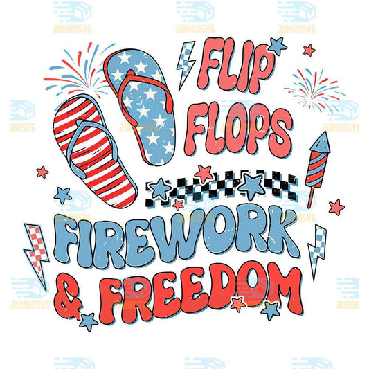 Flip-Flops-Firework-Freedom-4th-Of-July-Png