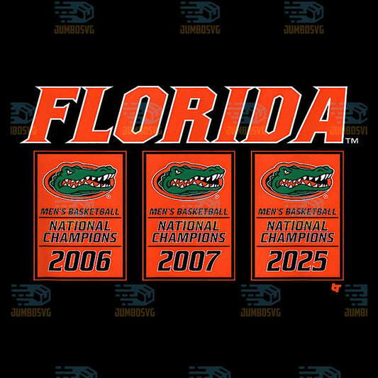 Florida-Gators-Basketball-2025-NCAA-Champions-Banners-Png