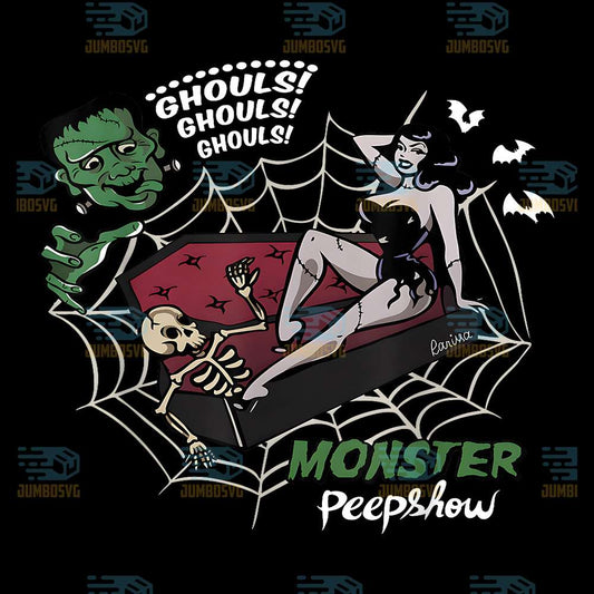 Frankenstein-Monster-Lovers-Monster-Peepshow-Halloween-Png