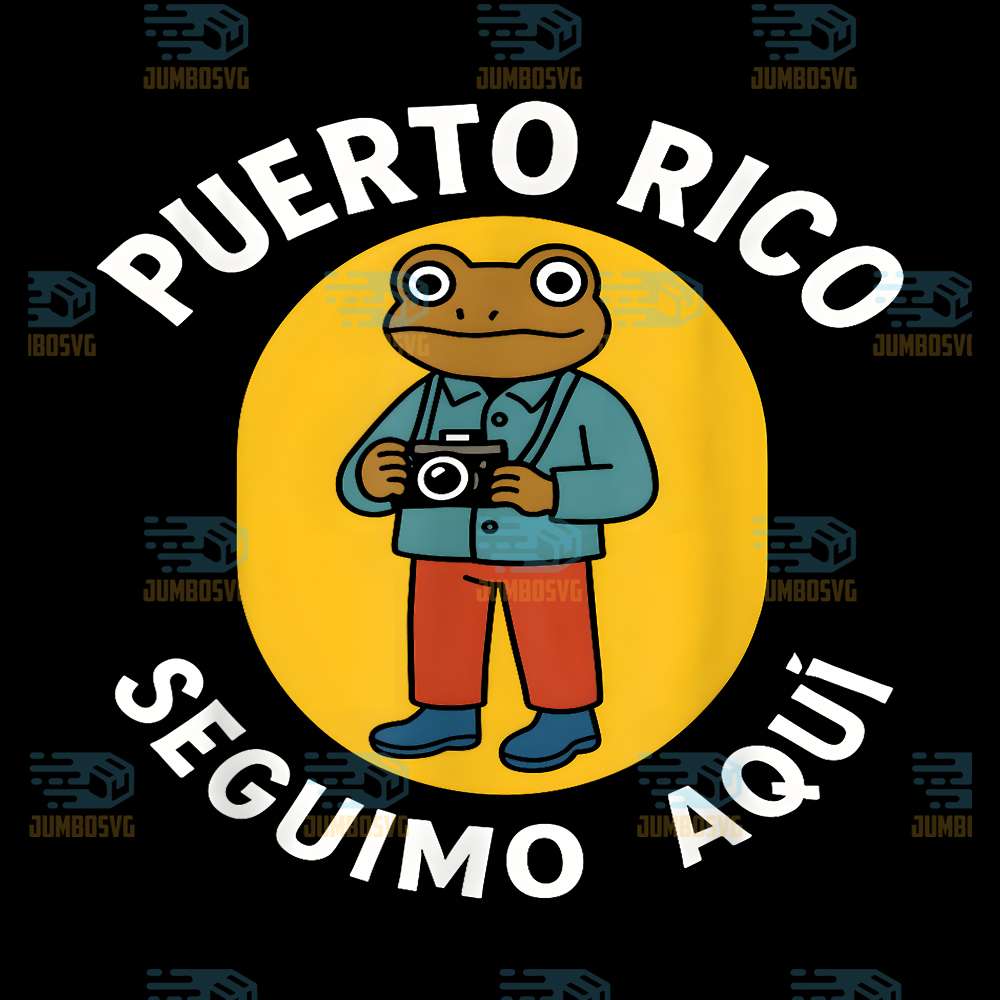 Frog-Puerto-Rico-Seguimo-Aqui-Png