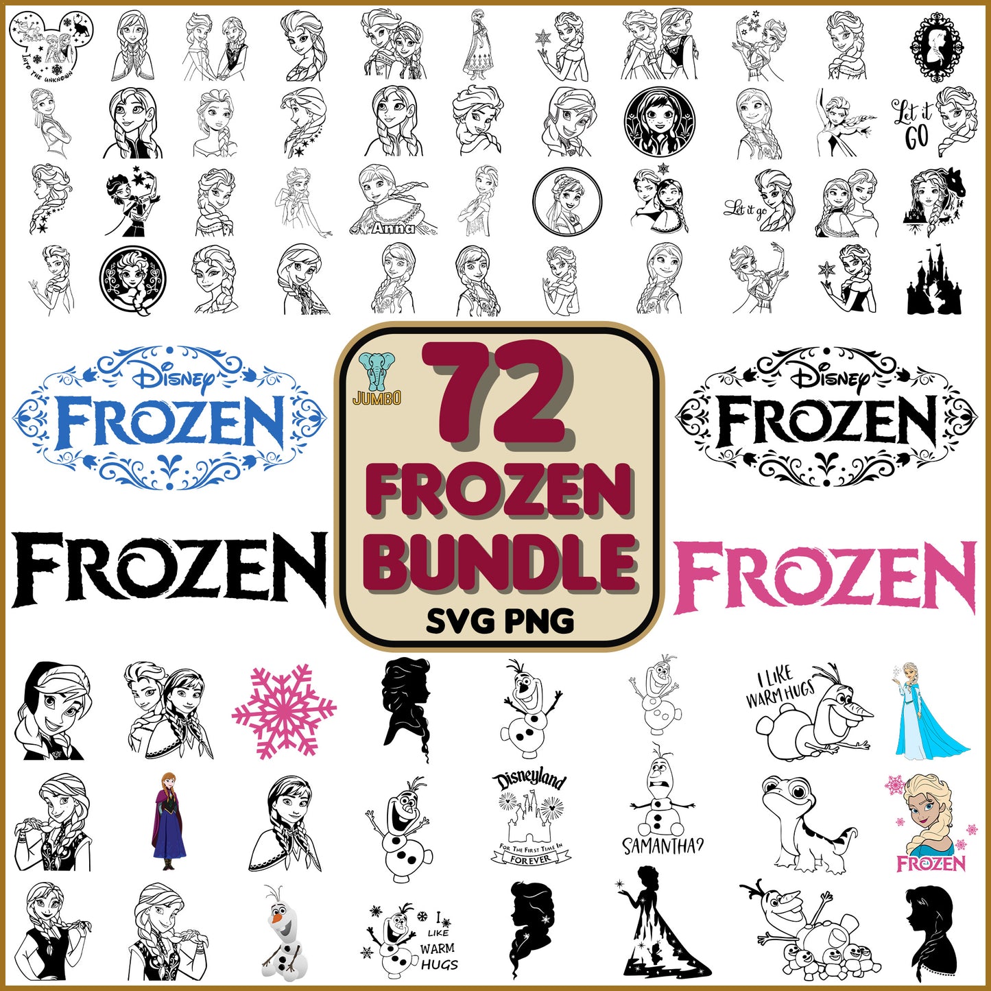 Frozen Bundle Svg - Jumbosvg