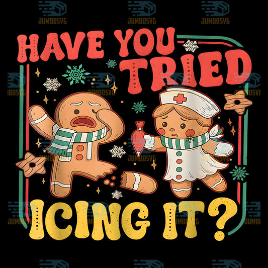 Gingerbread-Have-You-Tried-Icing-It-Christmas-Nurse-Png