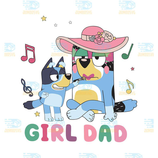 Girl-Dad-Bluey-Svg
