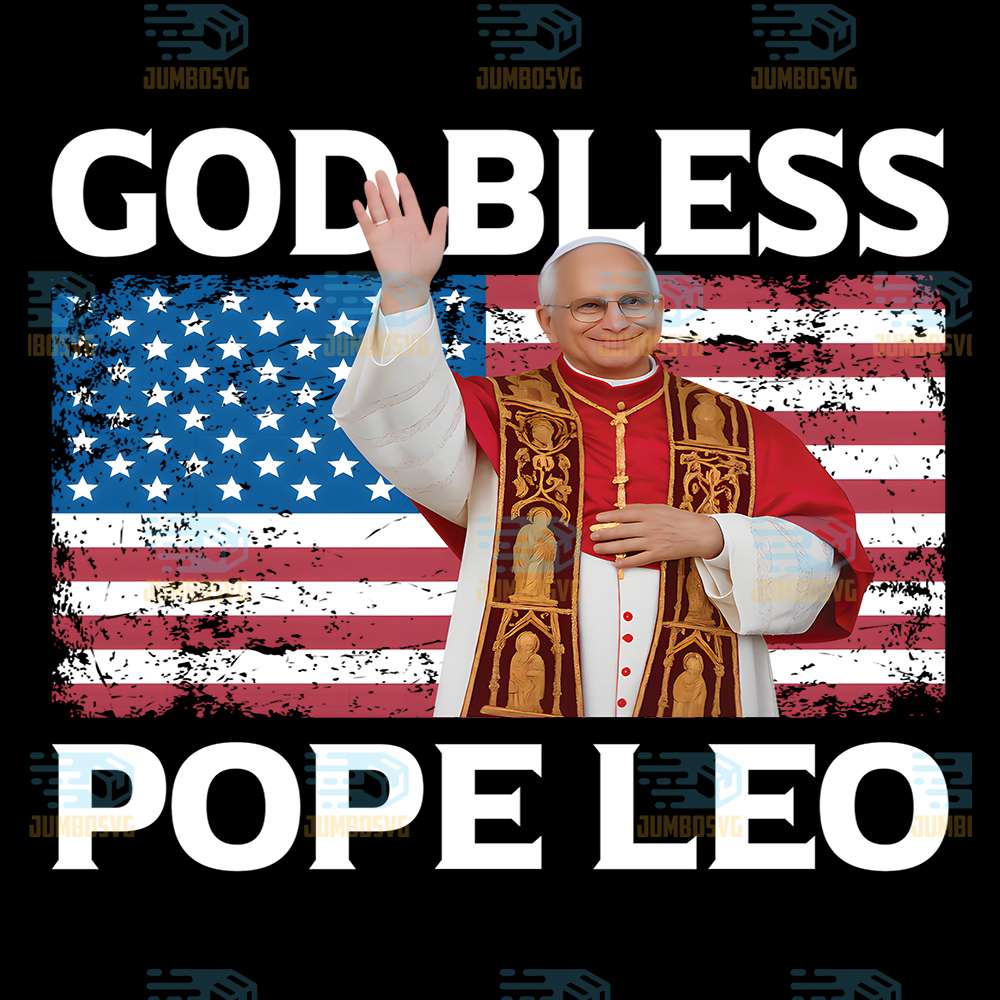 God-Bless-Pope-Leo-US-Pope-Leo-XIV-Png