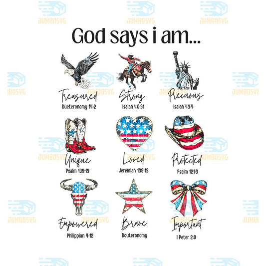God-Say-I-Am-4th-Of-July-Png