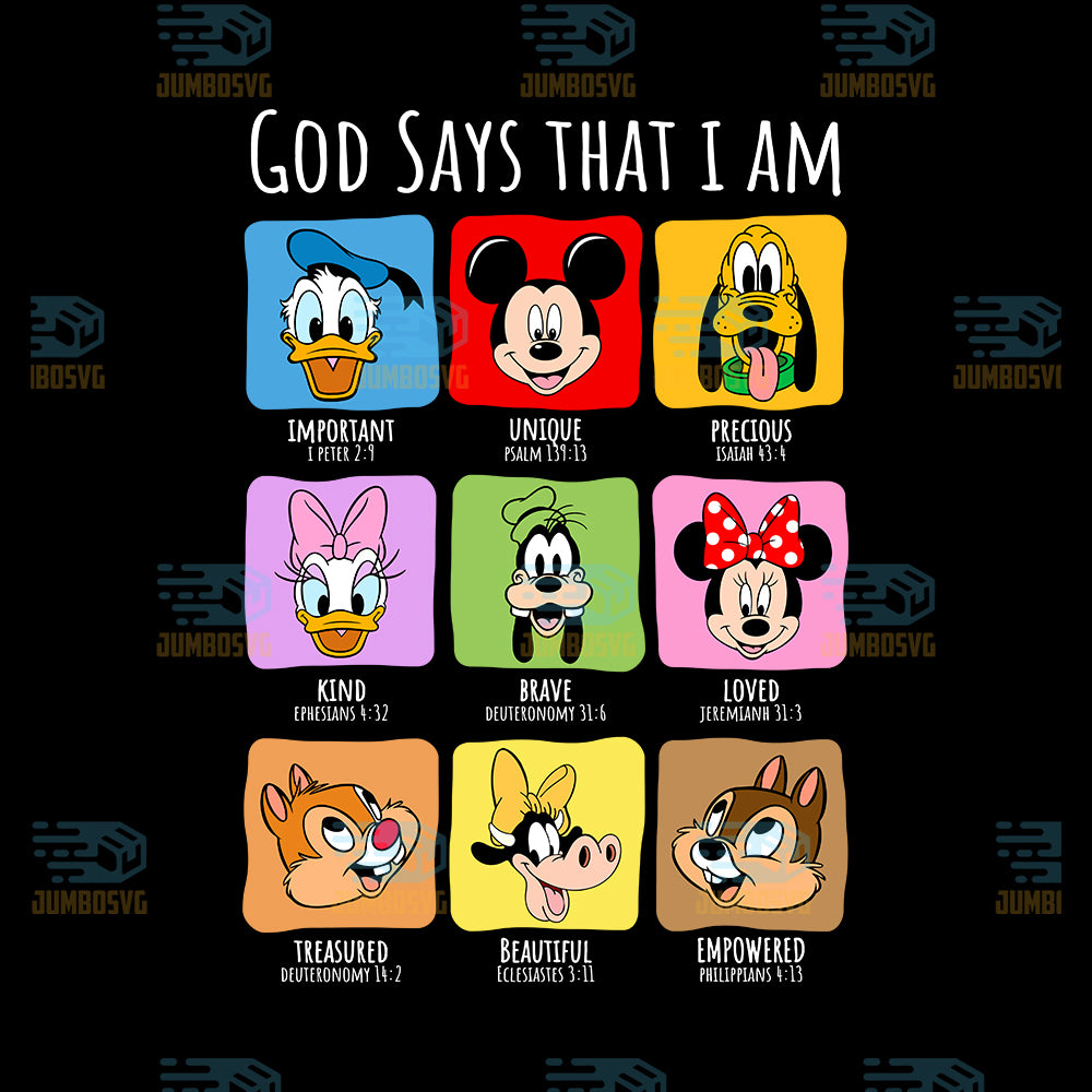 God-Says-That-I-Am-Disney-Characters-Christian-Png
