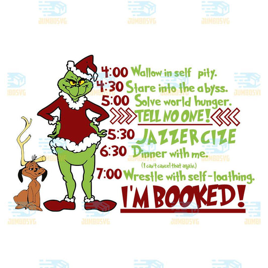 Grinch-I-m-Booked-Christmas-Png