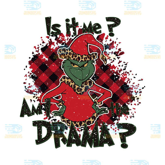 Grinch-Is-It-Me-Am-I-The-Drama-Christmas-Png