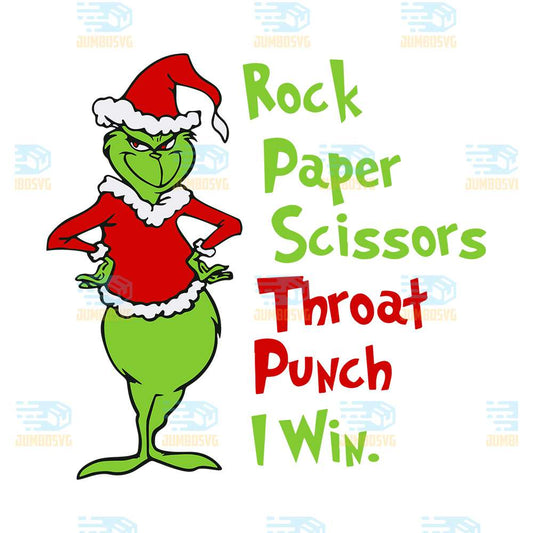 Grinch-Rock-Paper-Scissors-Throat-Punch-I-Win-Christmas-Png-1