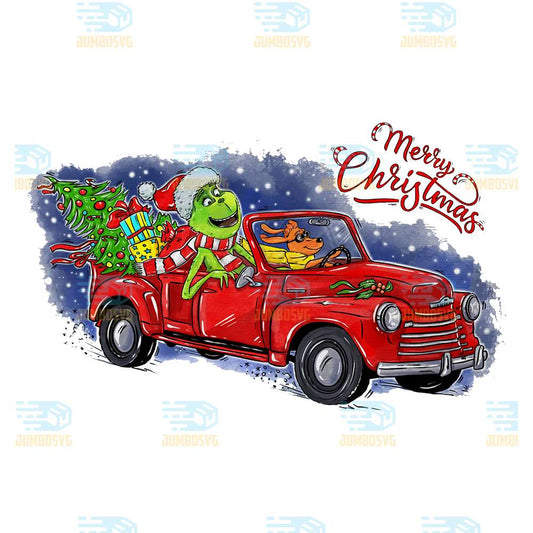 Grinch-Truck-Merry-Christmas-Png