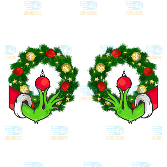 Grinch-Wreaths-Boobs-Christmas-Png