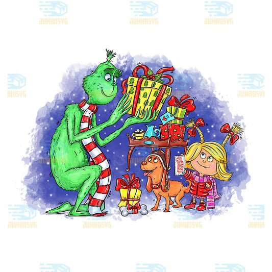 Grinchmas-And-Friends-Christmas-Tree-Png