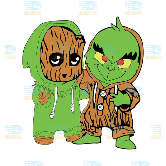 Groot-And-Grinch-Christmas-Png